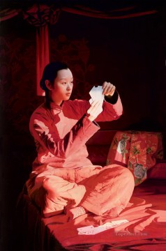 Chino Painting - Distancia en mi mente JMJ Chicas Chinas